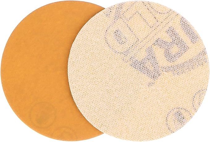 Dura-Gold Premium 2" Gold Hook & Loop Sanding Discs - 100 Grit (Box of 30) - High-Performance Extra Coarse Cut Abrasive Sandpaper Discs - for DA Sanders Drill, Sand Automotive Paint, Woodworking Wood