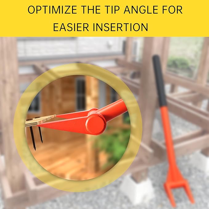 Upgrade ZOOKASEA Pallet Buster 28" with Handle, Heavy Duty Deck Board Removal Tool,Non-Slip Pry Bar Breaker for Flooring, Framing, Roofing and Construction