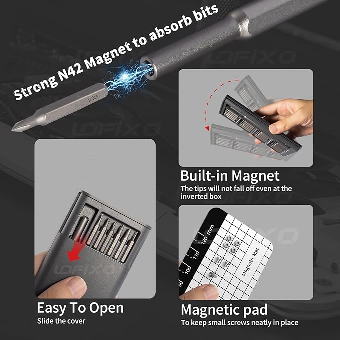 Screwdriver Set Star Pentalobe P5/P2 Triangle Triwing Y000 Y00 for Iphone/macbook/xbox/Switch Controller laptop PC Screwdriver Phillips,FlatHead Glasses Repair Kit Compatible with torx T8/T6/T5/T9/T10