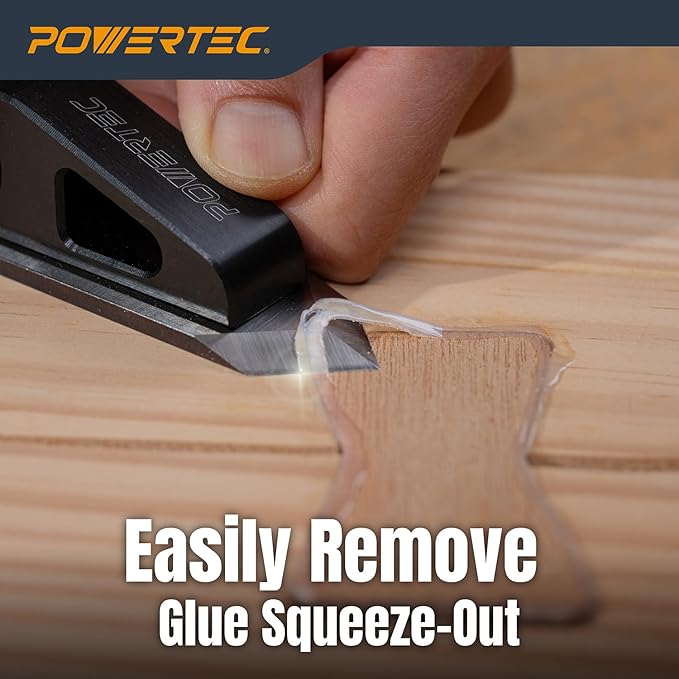 POWERTEC 72165 Replacement Spear Point Blade for Chisel Plane – SKD11 Tool Steel, 58–62 HRC – Fits POWERTEC 72162 & 72163 Models (Wrench Not Included)