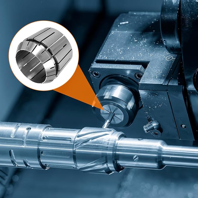 HARFINGTON Spring Collet Chuck ER40 32mm 65Mn Spring Steel Precision Router Collets for CNC Engraving Milling Lathe Tool