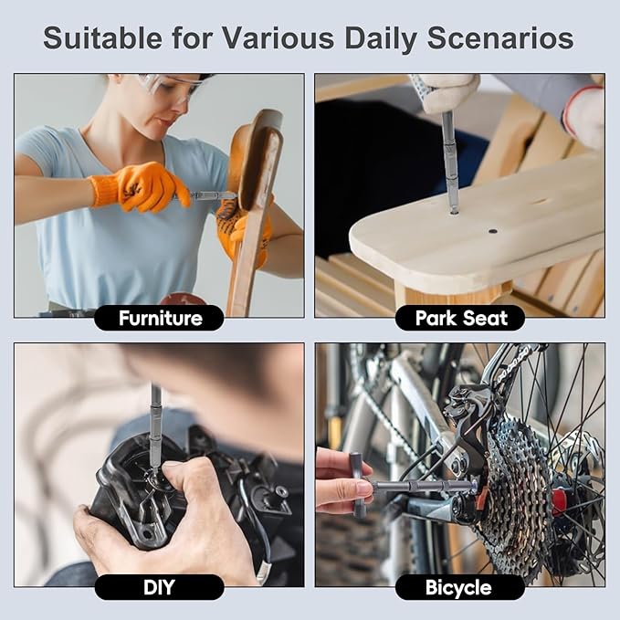 2026 upgraded 24 in 1 Magnetic Ratchet Screwdriver Set, Magnetic DIY Multi Bit Ratcheting Screwdriver Set, Removable Self-Assembly Portable Repair Tool gadgets kit for Furniture Computer Bicycle