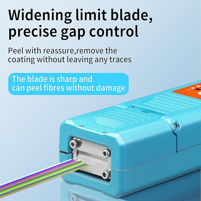 Fiber optical thermal stripper M9 is suitable for 1-48 cores, compatible bare fiber/bundle and ribbon fibers,Dual heating mode and 8-level temperature regulation. Automatic heating peeling tool