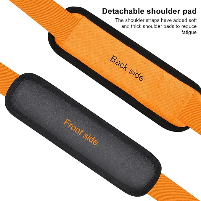 Universal Shoulder Strap for Leaf Blower & String Trimmer, Compatible with WOLFMEN for EGO Power+ for WORX for LAZYBOI for LEAPUL for DEWALT for MZK for Greenworks for BLACK+DECKER (1, Orange)