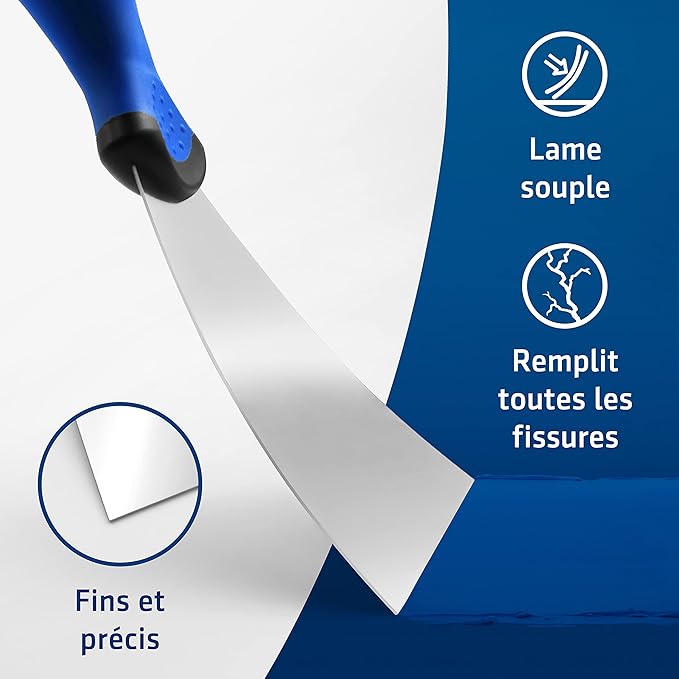 HOGARD 4" Putty Knife | The Best Joint Knife for your Drywall Tools | Made of Stainless Steel | Perfect Spackle Knife or Pocket Metal Paint Scraper.