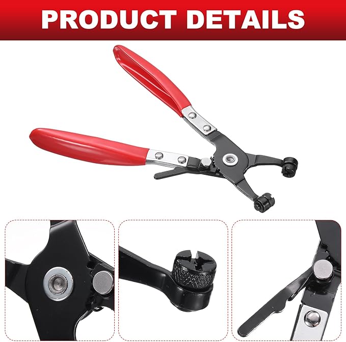 HARFINGTON Hose Clamp Pliers Spring Clips V Type Pliers for Fuel Coolant Lines Vehicles Automotive Coolant Radiator Heater Water Hose