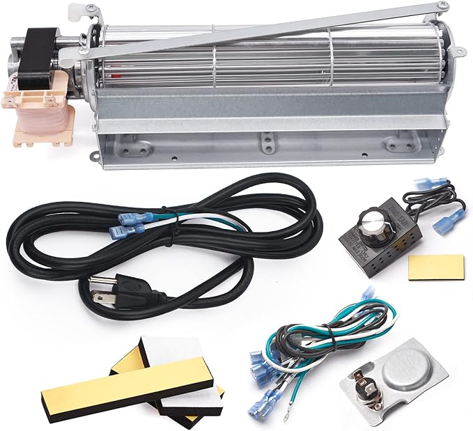Criditpid BLOT BLOTMC Fireplace Blower Kit for Monessen, Majestic, Martin, Vermont Castings, BLO24T Fireplace Blower Fan Kit Replacement for Monessen BDV300, BDV400, BDV500, Rotom HB-RB94, HB-RB79