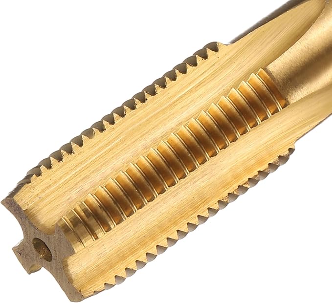 uxcell Metric Thread Tap M13 x 1.25 H2 130mm Straight Flute Screw Thread Milling Machine Taps Threading Tapping Repair Tool