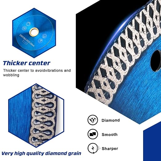 YIJING 10" Super Thin Ceramic Porcelain Tile Blade Diamond Blade for Granite Marble Ceramic Tile