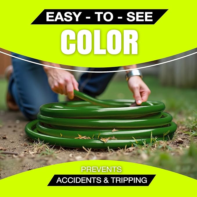 200ft Outdoor/Indoor Extension Cord 16/3 Gauge Heavy Duty 3 Prong SJTW, Waterproof, Flexible Cold-Resistant Long Power Cord,6A 125V 750W, Green by LifeSupplyUSA