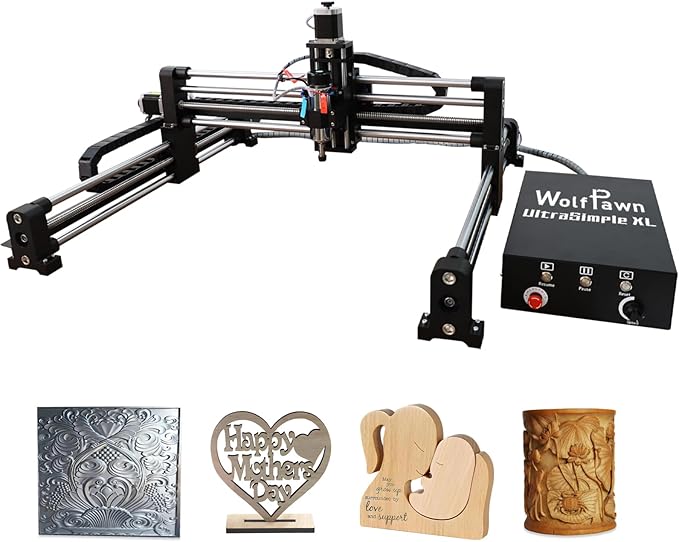 Upgraded CNC Router Machine,3-Axis Grbl Conrol Milling Machine for Wood Acrylic Aluminum,Engraving Milling Machine for Wood Aluminum Cutting to Linear Rails (Style - B, 39.4in)