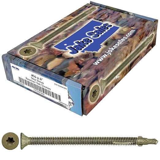 14x4 Reamer Tek Torx/Star Head Self-Drilling Wood to Metal Screws - for Flatbeds, Trailers - T-30 Torx Screw Head 5 POUNDS - 118 Screw Count