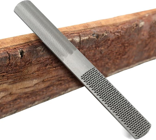Litoexpe 4 Way Wood Rasp File, 8 Inch Premium Grade High Carbon Hand File, Half Round Flat, Needle Files Wood Rasp for Metal Tools