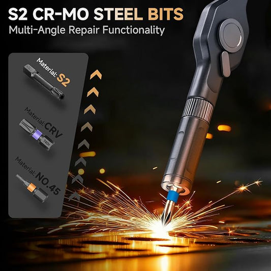 42 in 1 Magnetic Screwdriver Set, DIY Ratchet Screwdriver Set, Multi Bit Screw Drive with Storage Case, Portable Compact Repair Tool Kit for Christmas Gifts, Furniture, Computer, Bicycle