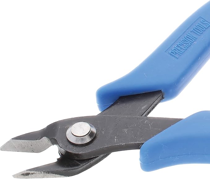 The Beadsmith Heavy Duty Side Cutter, 6 inches (152mm) with Blue Comfort Grip Handle and no Spring, Tool for Jewelry Making, Electronics or Micro Mechanics