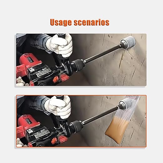 CATITO 19 Pcs Concrete Hole Saw Set, 30/40/50/65/80/100/110mm Concrete Hole Saw Kit, Masonry Hole Saw, Connecting Rods for SDS Plus & SDS Max, 5pcs Dust Bag, Cement|Brick Stone|Wall