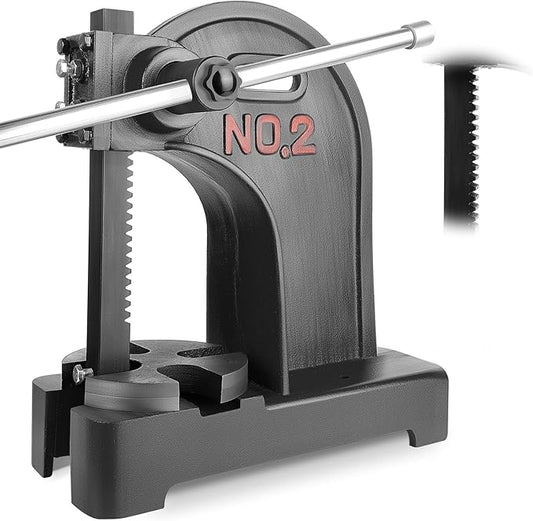 Arbor presses, 2 Ton Manual Arbor Press, 8.5 Inch Max Height, Manual Press is Suitable for Punching, Bending, Stretching and Forming Tasks in Workshops and Garages(Black)