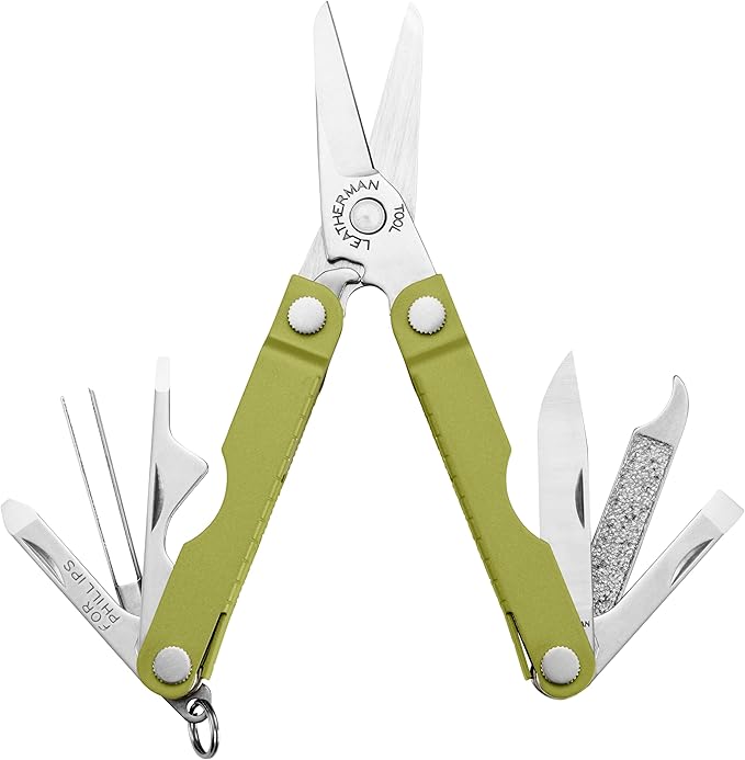 LEATHERMAN, Micra, Keychain Multi-tool with Grooming Tools, Mini Pocketknife for Everyday Carry (EDC), Hobbies & Outdoors, Built in the USA, Mojito