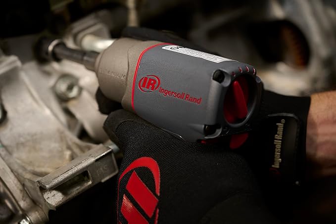 Ingersoll Rand 2115QTiMAX 3/8??Drive Air Impact Wrench, Quiet Tool, Lightweight 2.5 lb Design, Powerful Reverse Torque Output Up to 300 ft lbs, 7 Vane Motor, Max Control, Gray