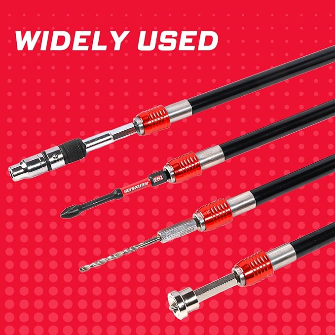 6??Impact Screwdriver Bit Holders Extra Long, Magnetic Extension Quick-Change Socket Drill Bit Holder Cr-V Steel Hex Shank Quick Release Drill Bit Guide
