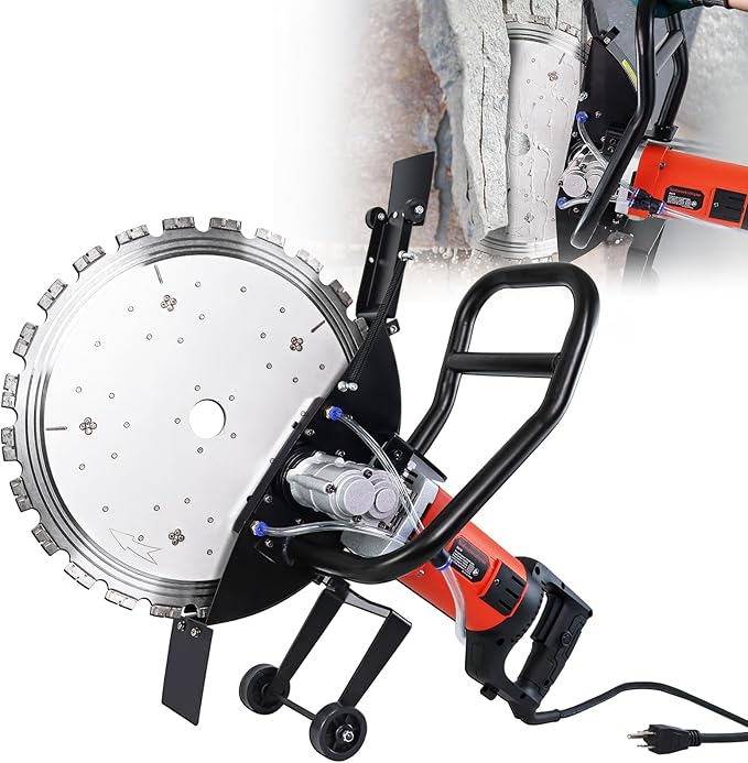 LOSCHEN 16 Inch Novel Concrete Ring Saw,3000W Wet/Dry Circular Saw with Water Pump,Electric Ring Cutter for Concrete, Bricks, Rebar and Marble,Cutting Depth: 11.8in