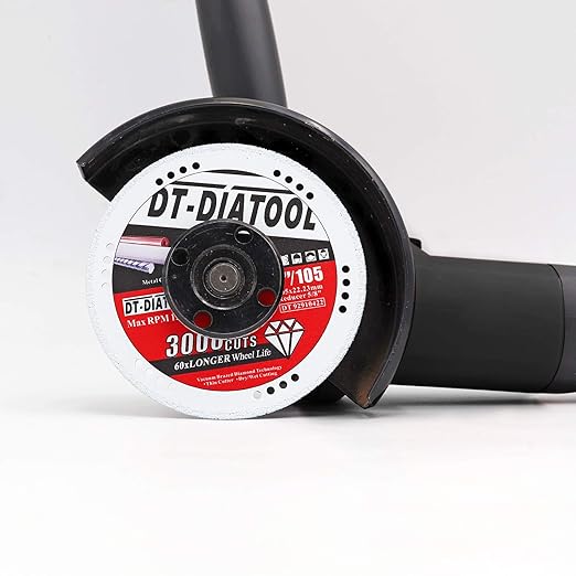 DT-DIATOOL Diamond Cut Off Wheels 4 x 7/8" for Steel Iron Rebar Metal Cutting Blades for Angle Grinder