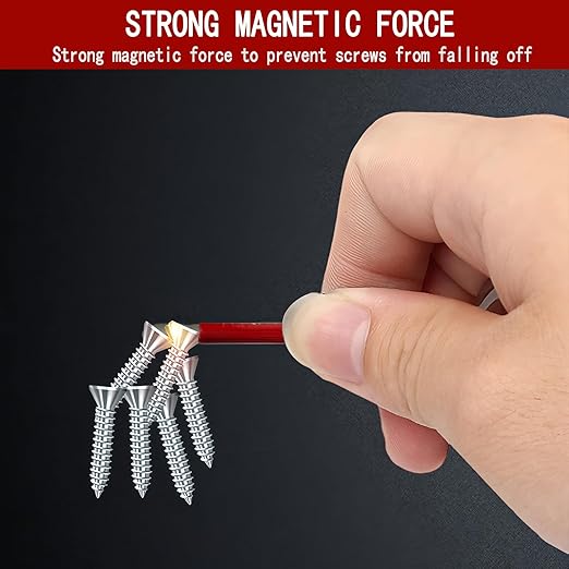 10 Piece Self Centering Drill Bit Set and Screwdriver Head Set with Hex Shank Extension Bars and Hex Shank 1/2" Socket Adapter, Woodworking Drill Bit for Wood and Hinge, Cabinet, DIY Tools Kit