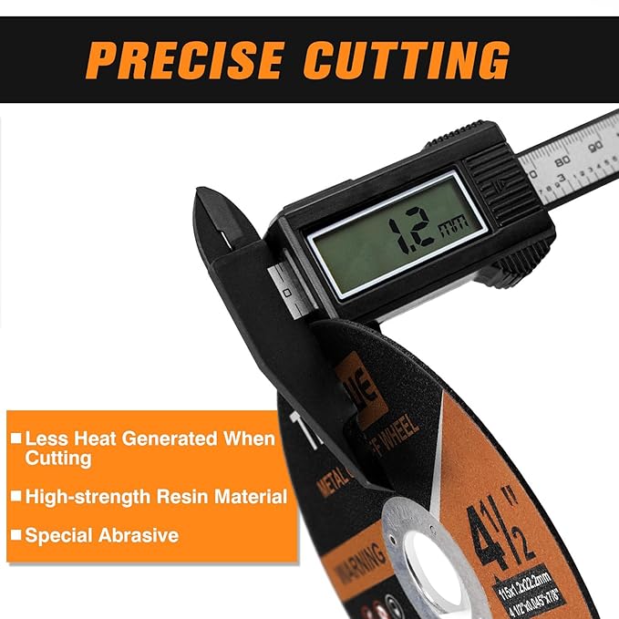 4 1/2" Cut Off Wheel - 27 Pack 4 1/2"x0.045"x7/8" Cutting Wheel Ultra Thin Cut-Off Disc Metal & Stainless Steel Cutting Disc for Angle Grinder