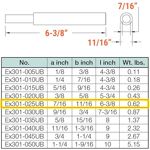 CS Unitec | Non-Sparking & Non-Magnetic Cylindirical Drift Punch Striking Tool | 6-3/8" Long, 7/16" Head | Corrosion Resistant,TUV Certified