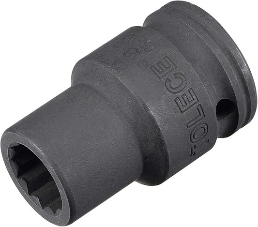 uxcell 3/4-Inch Drive 18mm 12-Point Impact Socket, CR-MO Steel 56mm Length, Standard Metric Sizes
