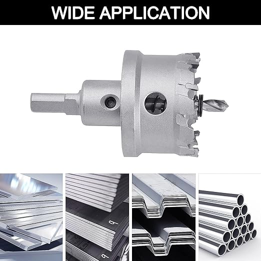 29mm (1-1/8 inch) Metal Steel Hole Saw with 2 Drill Bits, Hole Cutter for Thick Metal,Stainless Steel,Iron and Wood (29mm (1-1/8 inch))
