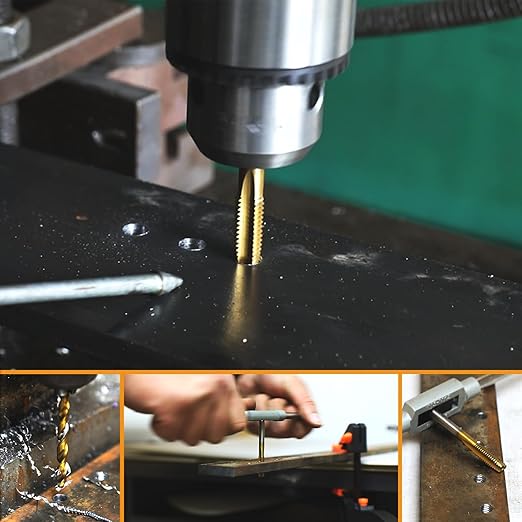 RURITKIT M3.5x0.6 Tap and 2.9mm Drill Bit Kit, M2 HSS Metric Drill and Tap Set, Combination of Drill and Tap Kit for Metal