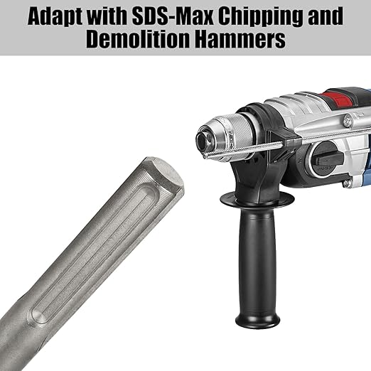 QTLCOHD 11 1/2 Inch SDS Max Bits 25 Tips Bushing Tool for Concrete Roughness Coating Remove Square Head for Rotary Hammer, Stone, Brick Wall