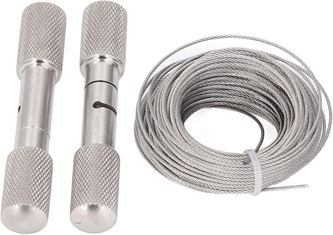 Horn Wire Saw Stainless Steel Hand Pocket String Rope Saw Horn Dehorning Cutting Tool with Handles for Cow Sheep Emergency