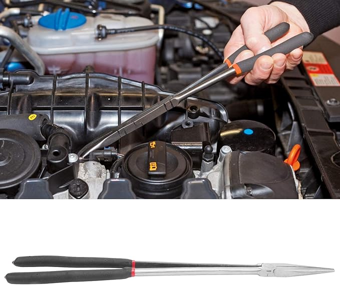 16in Long Needle Nose Pliers, Long Reach Pliers, Duckbill Plier with Handle for Narrow Spaces and Limited Areas