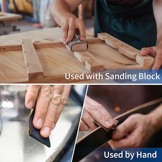 3000 grit Sandpaper, Wet Dry Sand Paper 9 x 3.6 Inch for Wood Furniture Finishing, Metal Sanding and Automotive Polishing, 15 Sheets