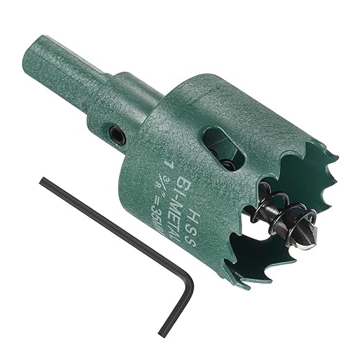 Bi-Metal Hole Saw, 35mm 1-3/8 Inch Dia Hole Saw, High Speed Steel Cutter - (Applications: for Wood Brass Zinc), 1-Pieces