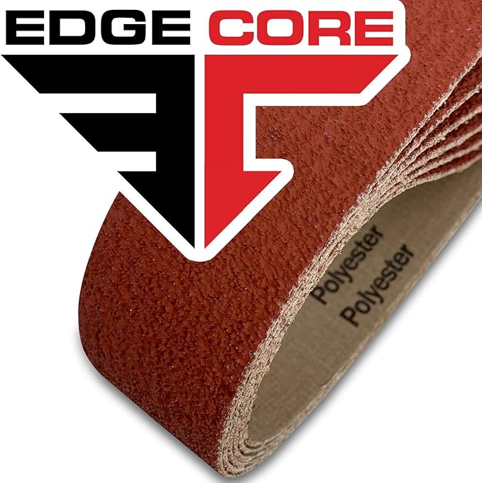 Red Label Abrasives 2X72 Ceramic Grinding Belts 36 Grit EdgeCore Sanding Belts, 6 Pack Grinding Belt - Belt Sander Sandpaper Sanding Block Sander Tool Belt Sanders for Woodworking