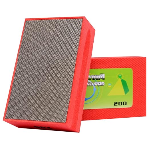 Electroplated Diamond Hand Polishing Pads 60-400 Grit Sanding Tile Stone Marble Concrete Wet Dry징짯 (Grit-200#)