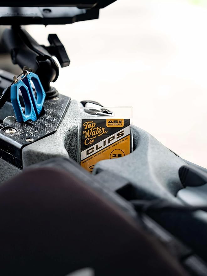 Topwater Co. Mini Braid Scissors ??Compact Fishing Line Cutters for Braid, Mono & Fluoro | Sharp Stainless Steel, Non-Slip Grip, Saltwater & Freshwater Use