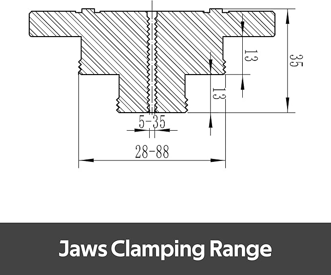 CK-4.5"-SJ Step Jaws for 4.5" Series Chuck for Woodturning Lathe, Wood Lathe chuck Jaws.