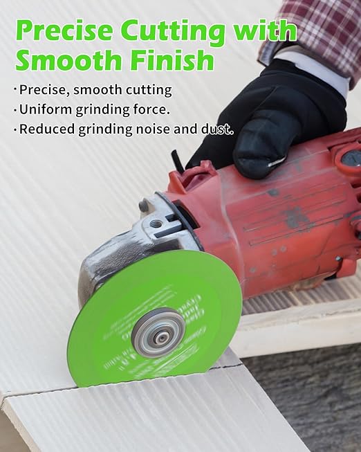 10 Pack Glass Cutting Disc for Angle Grinder, 4" X 7/8" Tile Diamond Cutting Disc, Ultra-Thin Glass Cutter Blade for Cutting and Grinding Jade, Crystal, Tile, Ceramic.