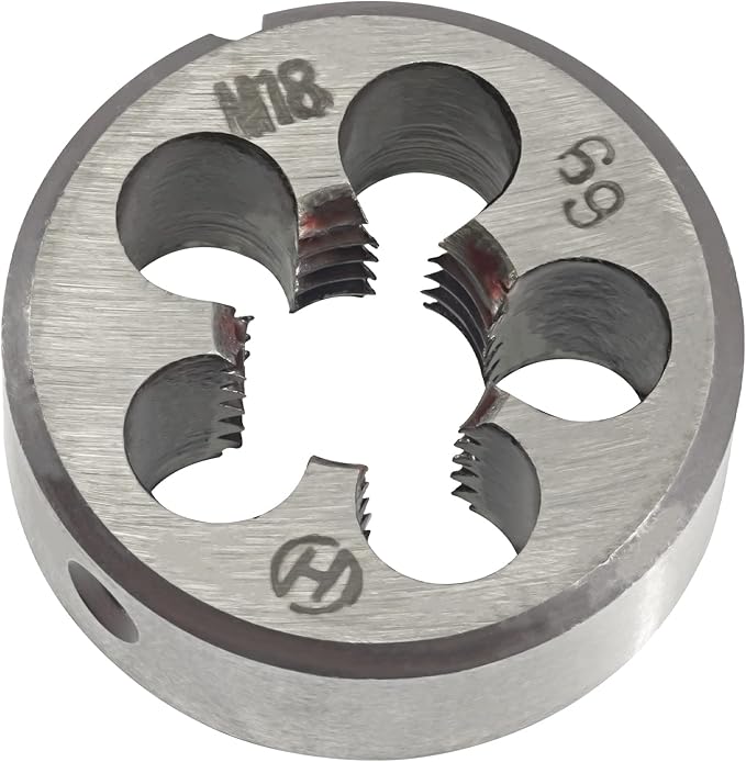Aceteel M18 x 2.5 Metric Round Die, Machine Thread Die M18 X 2.5mm Right Hand