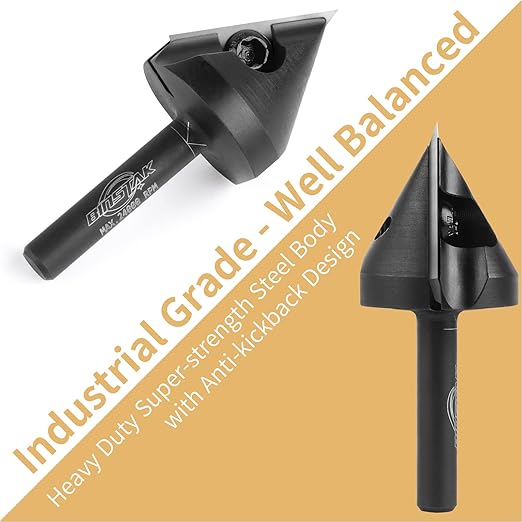 60 Degree V Groove Router Bit 1/4 Inch Shank, Carbide Insert Wood CNC Router Bits for Woodworking Engraving Carving