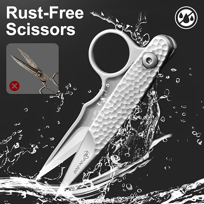 2025 New Upgrade Sewing Scissors, Stainless Steel Premium Tailor Scissors, Thread Snips Trimming Nipper for Gift Wrapping Yarn, Sewing Supplies (1)