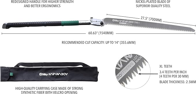 Silky KATANABOY Professional 700mm Folding Saw XL Teeth (760-70)