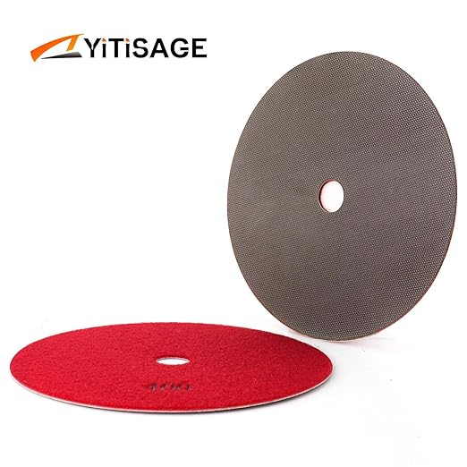 7 Inch Electroplated Diamond Grinding/Polishing Pads Sanding Granite Concrete Glass Metal Stone Grinding Disc(grit 400-1pc)