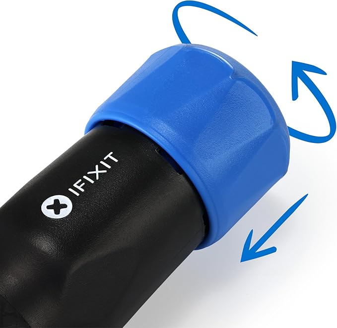 iFixit Narwhal Driver - 6-in-1 Screwdriver Phillips, Flathead, Nut Bits for Household DIY and Electronics Repair