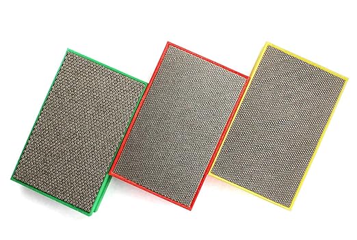 Diamond Hand Polishing Pads 3-Pcs Set for Glass Granite Marble Concrete Stone Sanding and Polishing