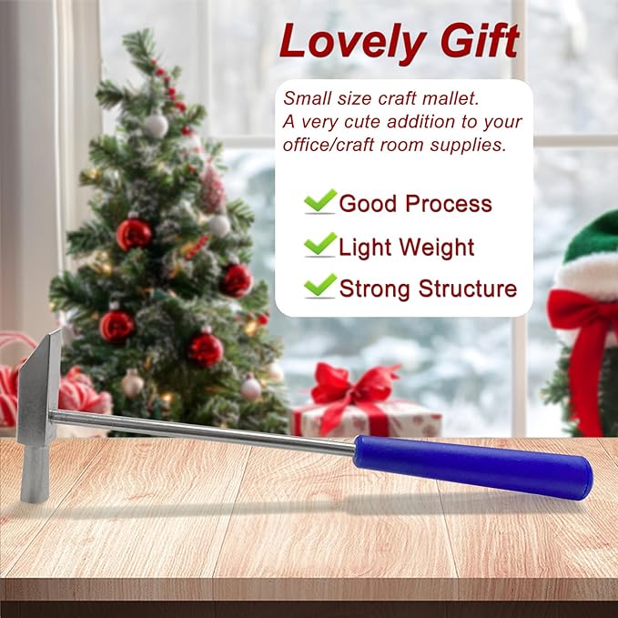 Little Hammer for Small Projects, Lightweight Mallet for Home Project, Small Size Craft Hammer for Jewelry Making, Watch, Tuning, Woodworking, DIY, Leather